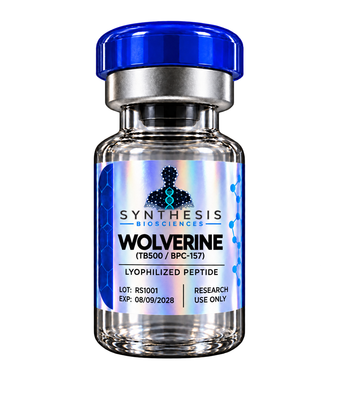 Wolverine vial on transparent background-20 Wolverine Stack 20 mg (BPC-157 + TB-500) - Image 1